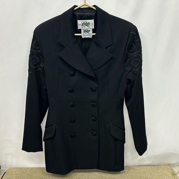 Stunning Parasuco wool Gabardine sz M with amazing embroidery - Picture 1 of 6
